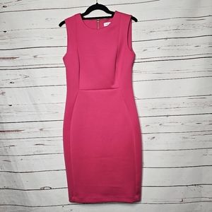 Calvin Klein Pink Sleeveless Bodycon Dress